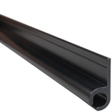 Caravanrail 7mm schuin kederprofiel Antraciet 99cm railprofiel