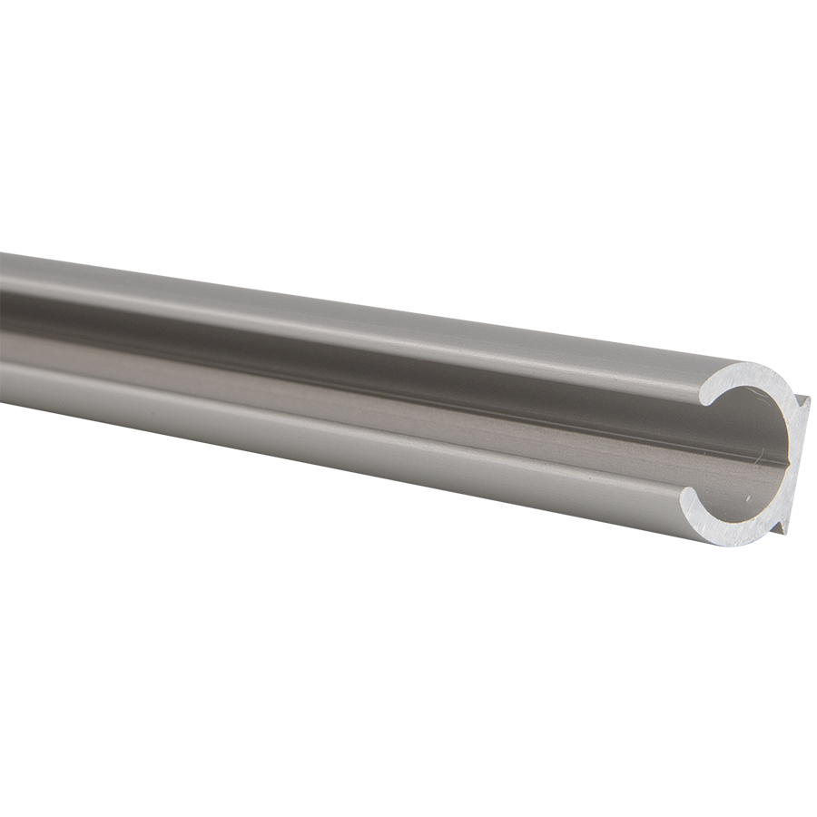 Caravanrail 7mm recht basic kederprofiel Aluminium 99cm railprofiel