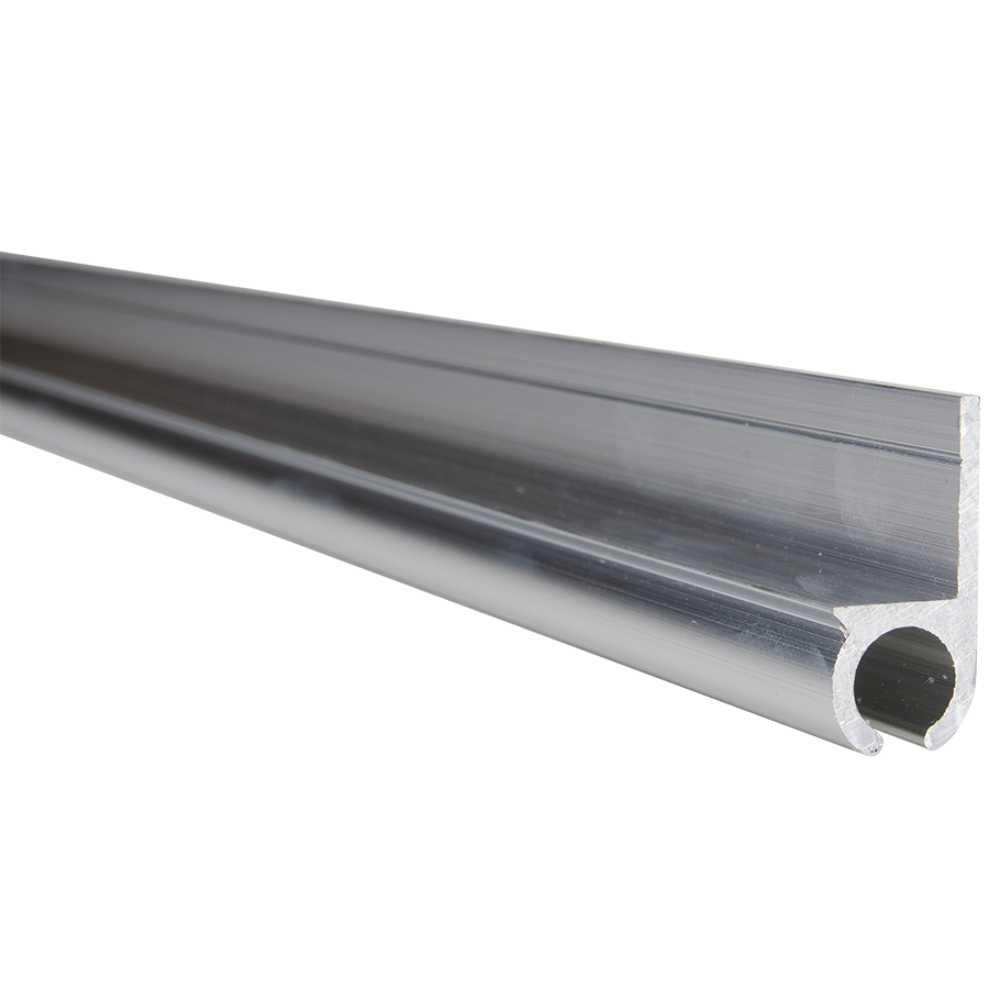 Caravanrail 7mm recht kederprofiel Aluminium  99cm railprofiel