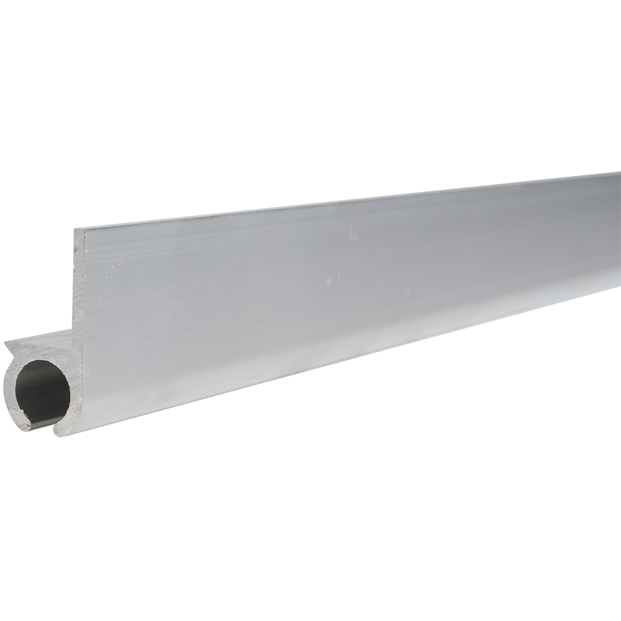 Caravanrail 7mm recht kederprofiel Aluminium  99cm railprofiel