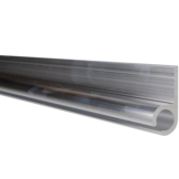 Caravanrail 7mm schuin kederprofiel Aluminium 99cm railprofiel