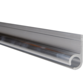 Caravanrail 7mm schuin kederprofiel Aluminium 99cm railprofiel
