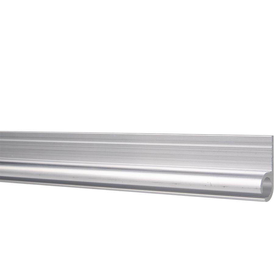 Caravanrail 7mm schuin kederprofiel Aluminium 99cm railprofiel