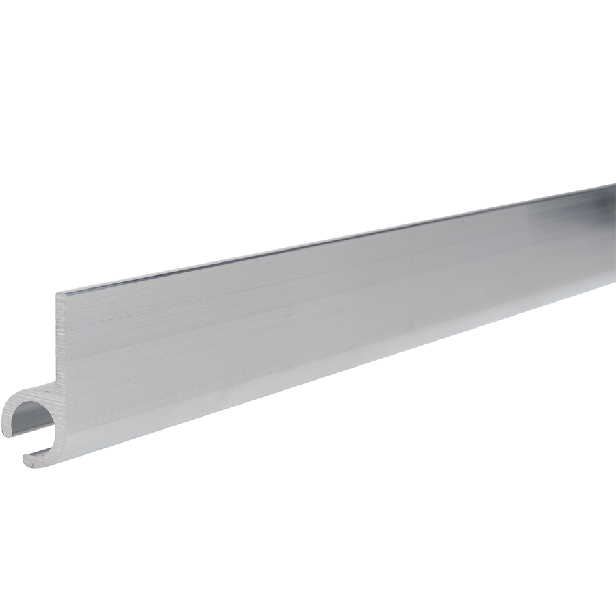 Caravanrail 7mm schuin kederprofiel Aluminium 99cm railprofiel