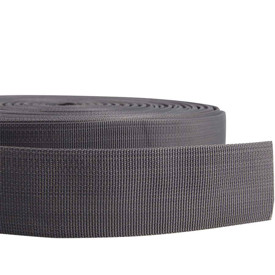 Keperband 40mm grijs rol 50 meter biaisband