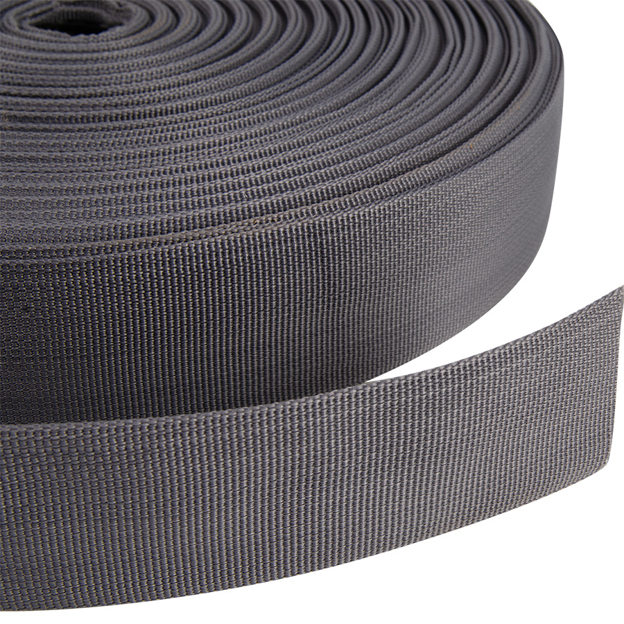 Keperband 40mm grijs rol 50 meter biaisband