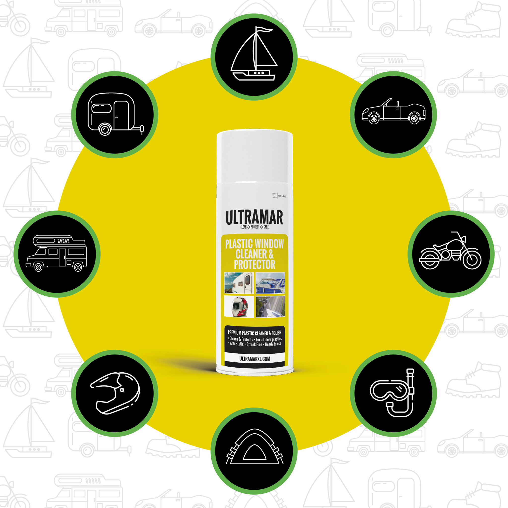 Ultramar Clear Plastic Cleaner & Protector