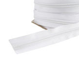 Rits op rol deelbaar 10mm spiraalrits 100 meter wit