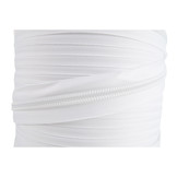 Rits op rol deelbaar 10mm spiraalrits 100 meter wit