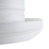 Rits op rol deelbaar 10mm spiraalrits 100 meter wit