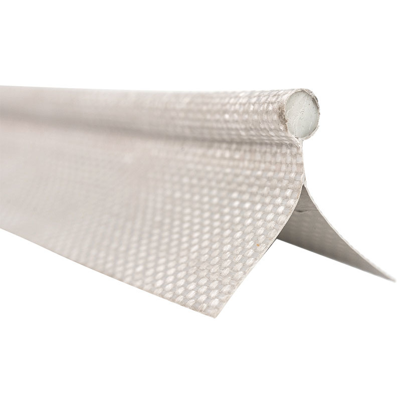 Caravanpees dubbele vlag 30mm 5mm PVC pees wit per meter