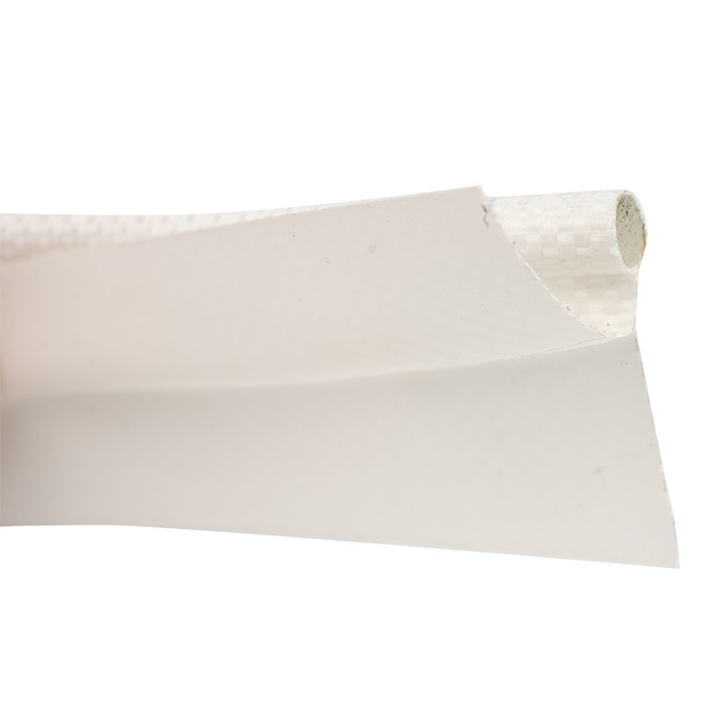 Caravanpees keder met dubbele vlag 5mm wit