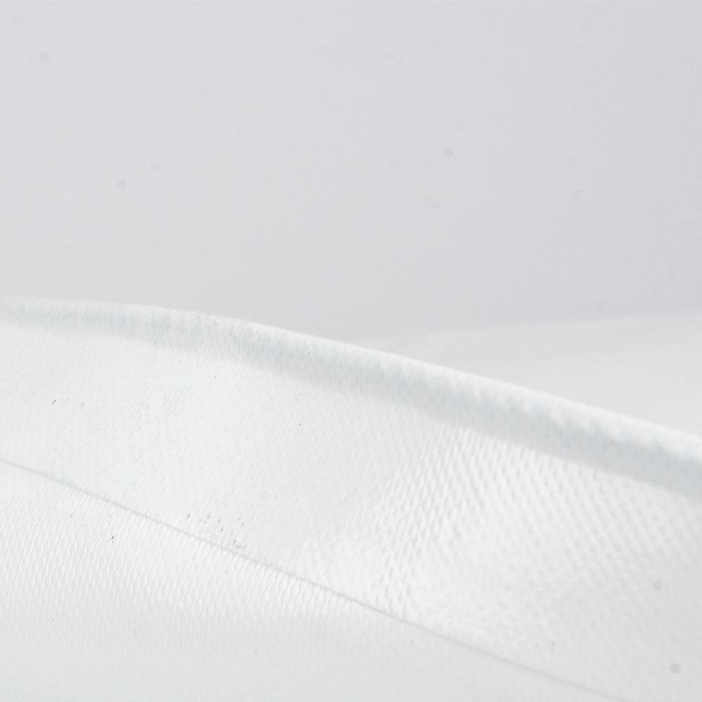 5x8 Wit 650gr PVC afdekzeil met 18mm zeilringen (nestels, ringogen)