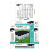 Bestway® Flowclear Cover Power Steel Rechthoek 282