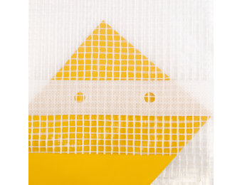 6x8 Transparant gewapend afdekzeil 250gr