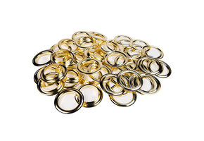 Zeilringen 50mm koper messing 20 stuks