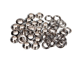Zeilringen 16mm koper vernikkeld 50 stuks