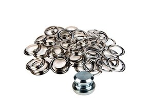 Zeilringen 30mm koper vernikkeld 25 stuks