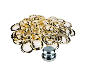 Zeilringen 50mm messing 25 stuks