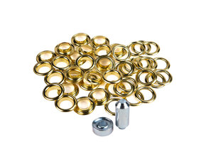 Zeilringen 8mm messing 25 stuks