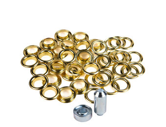 Zeilringen 8mm messing 25 stuks