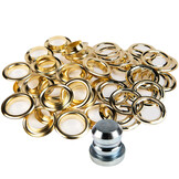 Zeilringen 18mm messing 25 stuks met gereedschap