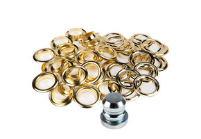 Zeilringen 18mm messing 25 stuks