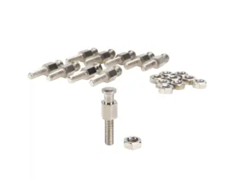 Minax ontvanger bout+moer nikkel 10 stuks