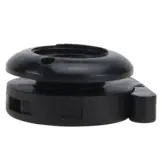 Minax kop drukknopen nylon zwart kunststof bovendeel 10 stuks