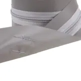 Rits in pvc gestikt 250cm grijs Kroko lijmbaar voor verandazeil