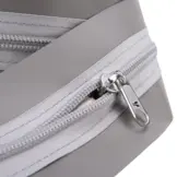 Rits in pvc gestikt 250cm grijs Kroko lijmbaar voor verandazeil