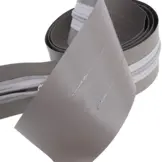 Rits in pvc gestikt 250cm grijs Kroko lijmbaar voor verandazeil