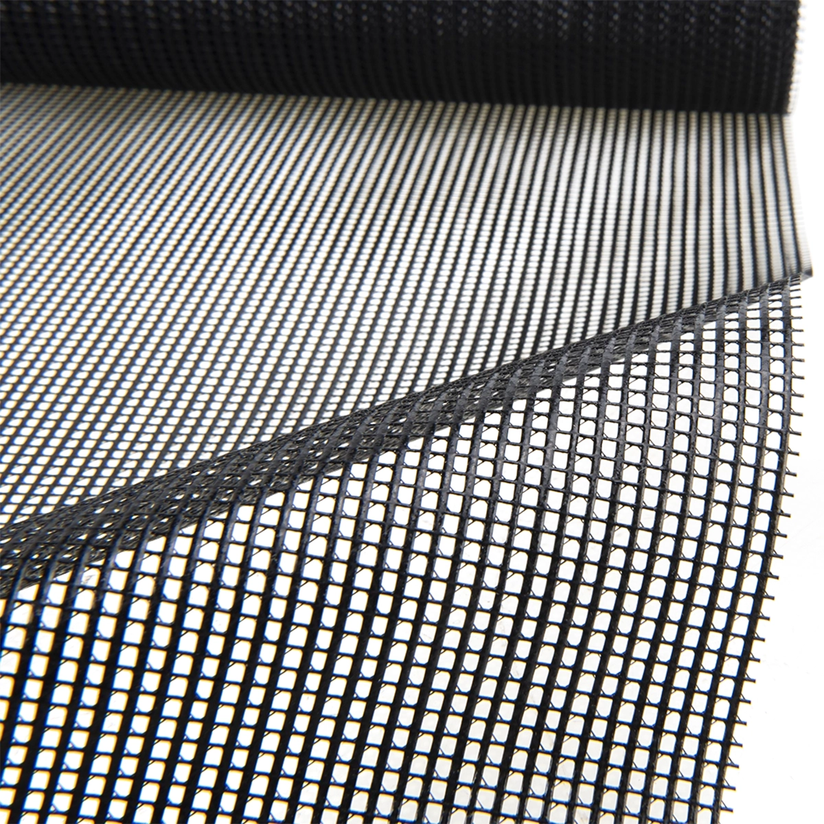 Pvc Gaasdoek / meshdoek / gaasnet - 250gr Zwart - 60% windreductie - per meter