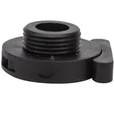 Minax kop drukknopen nylon zwart kunststof bovendeel 10 stuks