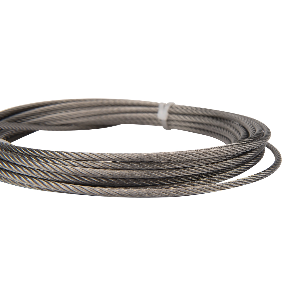 Buitengordijn bevestigingsset met staalkabels en een spanner rvs 316