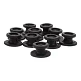Elastisch koordhouder rond Carrosseriehaak nylon 25mm zwart 10 stuks