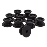 Elastisch koordhouder rond Carrosseriehaak nylon 25mm zwart 10 stuks