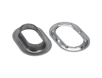 Zeilringen 42x22mm ovaal 50 stuks gegalvaniseerd