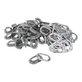 Zeilringen 42x22mm ovaal 50 stuks gegalvaniseerd professioneel