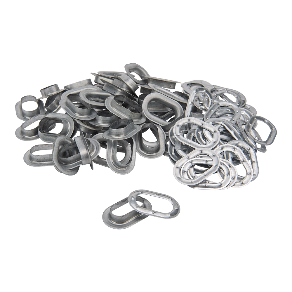 Zeilringen 42x22mm ovaal 50 stuks gegalvaniseerd professioneel