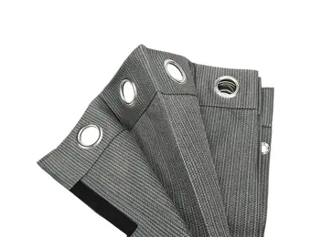 Buiten gordijn 220x137cm Cool grey