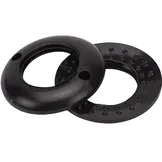 Minax kop drukknopen nylon zwart kunststof bovendeel 10 stuks