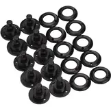 Minax doek op doek ontvanger drukknopen nylon zwart kunststof 10 stuks