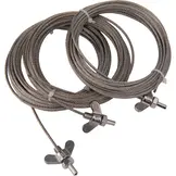 Staalkabel en katrol bevestigingsset voor harmonica schaduwdoek