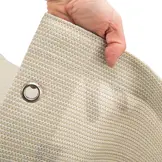 Harmonica schaduwdoek 370cm breed Sahara Sand