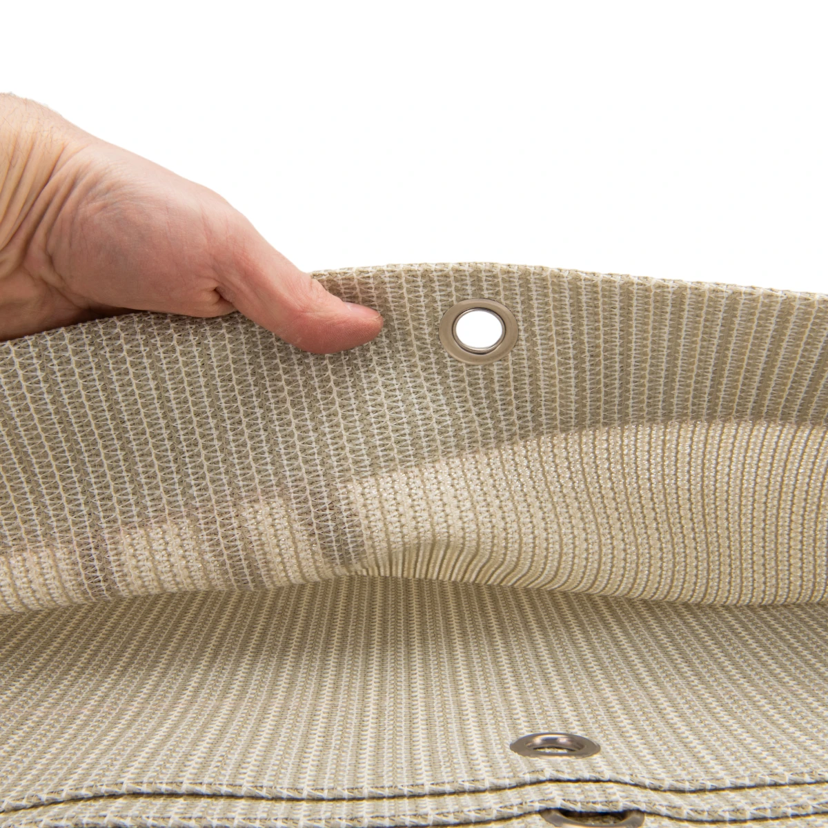 Harmonica schaduwdoek 370cm breed Sahara Sand