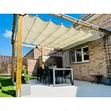 Harmonica schaduwdoek 370cm breed Sahara Sand