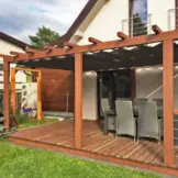 Harmonica schaduwdoek 200cm breed Cool Grey