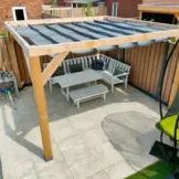 Harmonica schaduwdoek 290cm breed Carbon Black