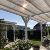 Harmonica schaduwdoek 290cm breed Arctic White